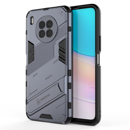 For Huawei nova 8i Foreign Version Punk Armor 2 in 1 PC + TPU Shockproof Case with Invisible Holder(Grey) - Huawei Cases by buy2fix | Online Shopping UK | buy2fix