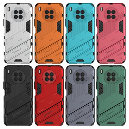 For Huawei nova 8i Foreign Version Punk Armor 2 in 1 PC + TPU Shockproof Case with Invisible Holder(Orange) - Huawei Cases by buy2fix | Online Shopping UK | buy2fix