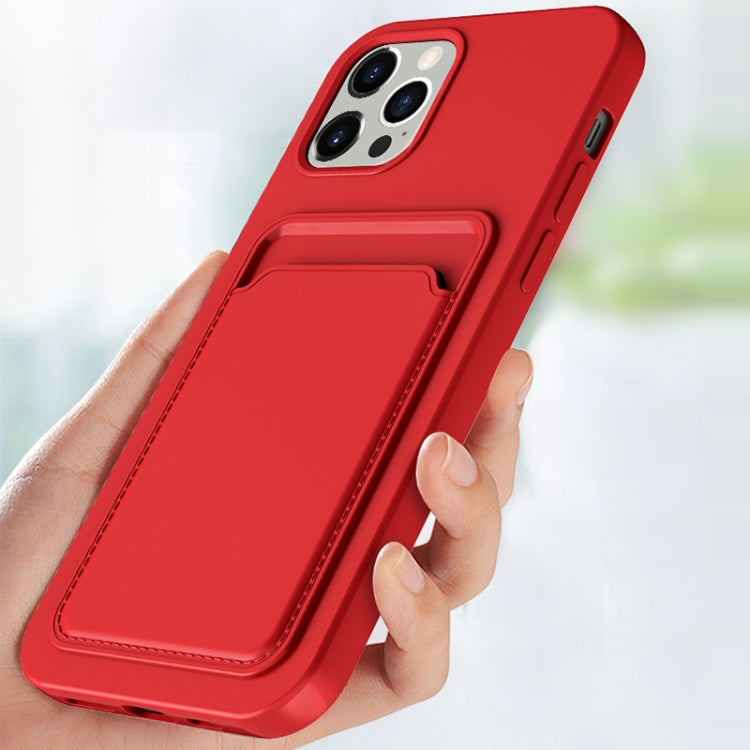 For iPhone 13 Pro TPU + Flannel Lining Shockproof Case with Card Slots (Orange) - iPhone 13 Pro Cases by buy2fix | Online Shopping UK | buy2fix