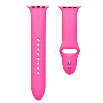 Double Nail Silicone Strap Watch Band For Apple Watch Ultra 49mm&Watch Ultra 2 49mm / Series 9&8&7 45mm / SE 3&SE 2&6&SE&5&4 44mm / 3&2&1 42mm(Pink) - Watch Bands by buy2fix | Online Shopping UK | buy2fix