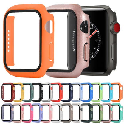 Shockproof PC+Tempered Glass Protective Case with Packed Carton For Apple Watch Series 3 & 2 & 1 38mm(Red Wine) - Watch Cases by buy2fix | Online Shopping UK | buy2fix