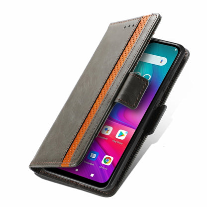 For Doogee X96 Pro CaseNeo Business Splicing Dual Magnetic Buckle Horizontal Flip PU Leather Case with Holder & Card Slots & Wallet(Grey) - More Brand by buy2fix | Online Shopping UK | buy2fix