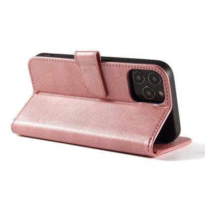 For iPhone 13 mini Calf Texture Buckle Horizontal Flip Leather Case with Holder & Card Slots & Wallet (Rose Gold) - iPhone 13 mini Cases by buy2fix | Online Shopping UK | buy2fix