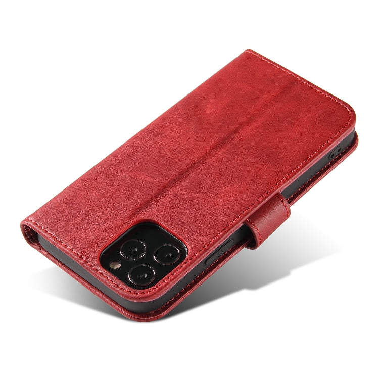 For iPhone 13 mini Calf Texture Buckle Horizontal Flip Leather Case with Holder & Card Slots & Wallet (Red) - iPhone 13 mini Cases by buy2fix | Online Shopping UK | buy2fix