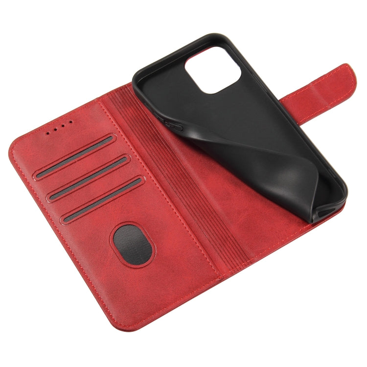 For iPhone 13 mini Calf Texture Buckle Horizontal Flip Leather Case with Holder & Card Slots & Wallet (Red) - iPhone 13 mini Cases by buy2fix | Online Shopping UK | buy2fix