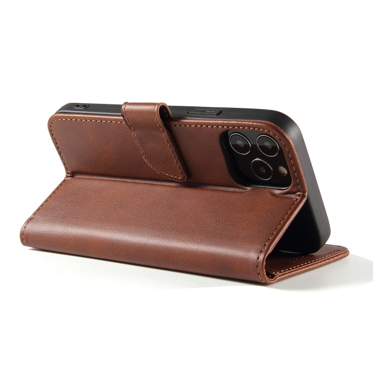 For iPhone 13 mini Calf Texture Buckle Horizontal Flip Leather Case with Holder & Card Slots & Wallet (Brown) - iPhone 13 mini Cases by buy2fix | Online Shopping UK | buy2fix