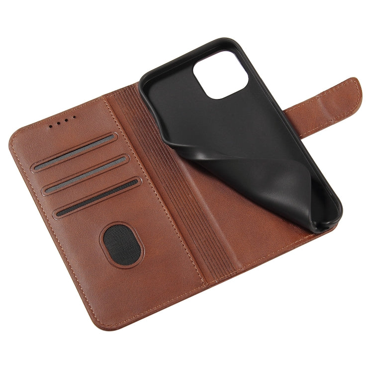 For iPhone 13 mini Calf Texture Buckle Horizontal Flip Leather Case with Holder & Card Slots & Wallet (Brown) - iPhone 13 mini Cases by buy2fix | Online Shopping UK | buy2fix