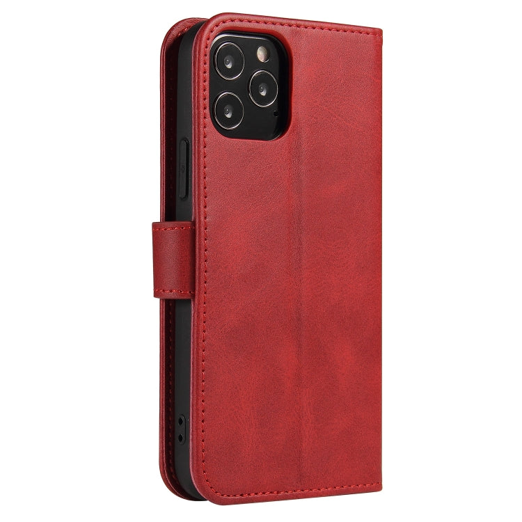 For iPhone 13 Pro Calf Texture Buckle Horizontal Flip Leather Case with Holder & Card Slots & Wallet (Red) - iPhone 13 Pro Cases by buy2fix | Online Shopping UK | buy2fix