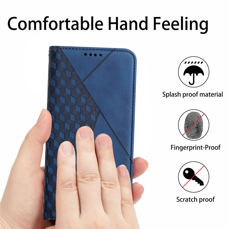 For iPhone 11 Pro Max Diamond Pattern Splicing Skin Feel Magnetic Horizontal Flip Leather Case with Card Slots & Holder & Wallet (Blue) - iPhone 11 Pro Max Cases by buy2fix | Online Shopping UK | buy2fix