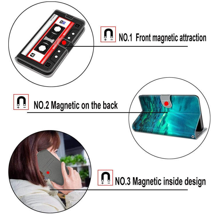 Voltage Coloured Drawing Magnetic Clasp Horizontal Flip PU Leather Case with Holder & Card Slots For Xiaomi Redmi 10(C19 Material Flower) - Xiaomi Cases by buy2fix | Online Shopping UK | buy2fix