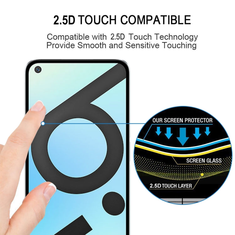 For OPPO Realme 6i India 25 PCS Full Glue Full Screen Tempered Glass Film - Realme Tempered Glass by buy2fix | Online Shopping UK | buy2fix