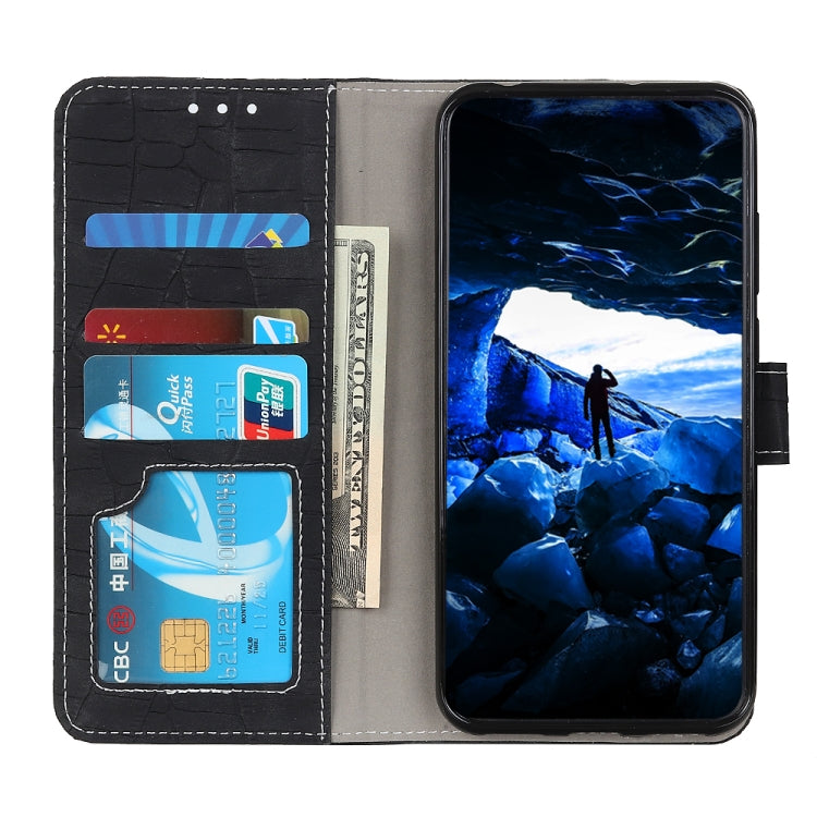 For Galaxy A51 Crocodile Texture Horizontal Flip Leather Case with Holder & Card Slots & Wallet(Black) - Huawei Cases by buy2fix | Online Shopping UK | buy2fix