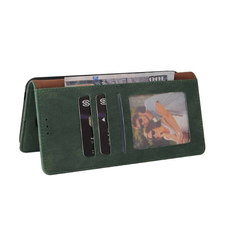 For Xiaomi Mi 10T Lite 5G Simple Suction Closure Horizontal Flip Leather Case with Holder & Card Slot & Wallet(Green) - Xiaomi Cases by buy2fix | Online Shopping UK | buy2fix