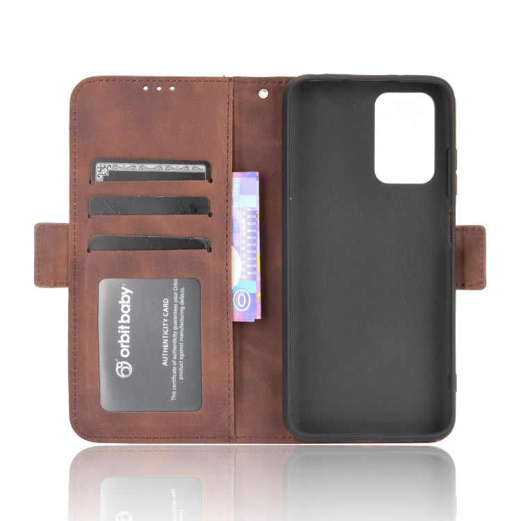 For Xiaomi Redmi 10 Skin Feel Calf Pattern Horizontal Flip Leather Case with Holder & Card Slots & Photo Frame(Brown) - Xiaomi Cases by buy2fix | Online Shopping UK | buy2fix