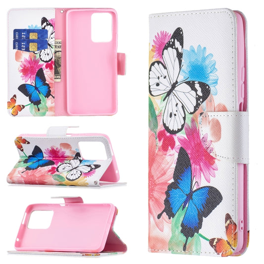 For Xiaomi Mi 11T Colored Drawing Pattern Horizontal Flip Leather Case with Holder & Card Slots & Wallet(Butterflies) - Xiaomi Cases by buy2fix | Online Shopping UK | buy2fix