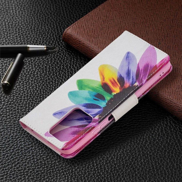 For Xiaomi Mi 11T Colored Drawing Pattern Horizontal Flip Leather Case with Holder & Card Slots & Wallet(Sun Flower) - Xiaomi Cases by buy2fix | Online Shopping UK | buy2fix