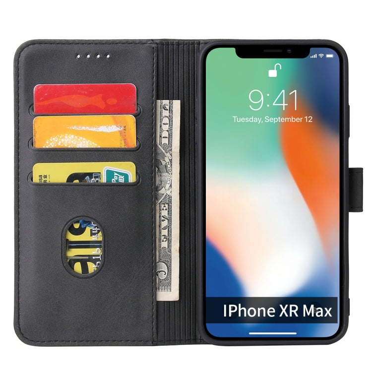 For iPhone X / XS Calf Texture Buckle Horizontal Flip Leather Case with Holder & Card Slots & Wallet(Black) - More iPhone Cases by buy2fix | Online Shopping UK | buy2fix