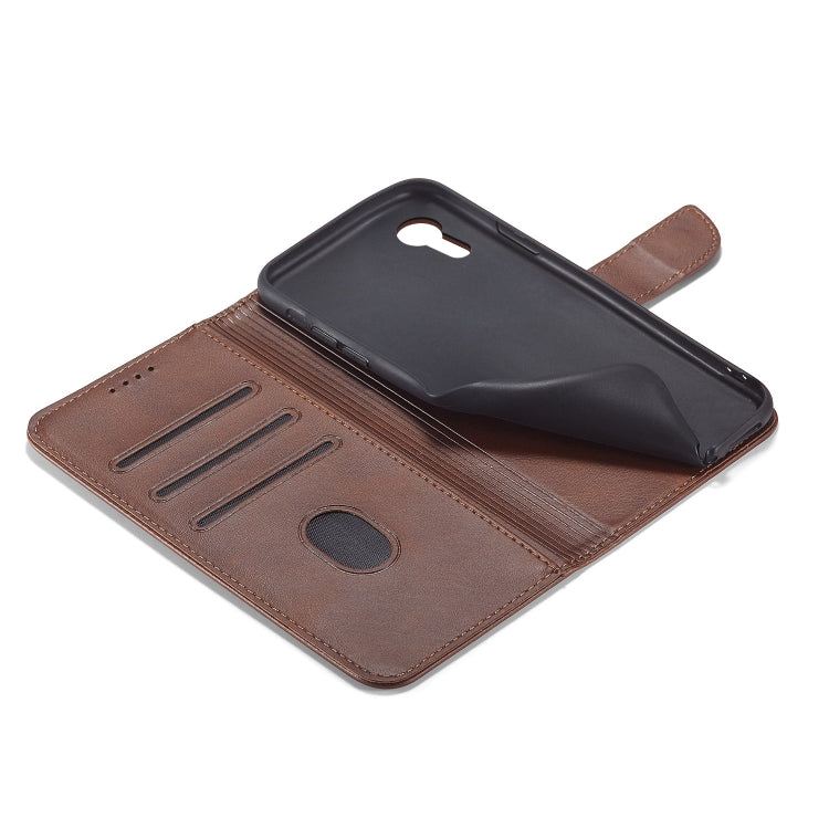 For iPhone XR Calf Texture Buckle Horizontal Flip Leather Case with Holder & Card Slots & Wallet(Brown) - More iPhone Cases by buy2fix | Online Shopping UK | buy2fix