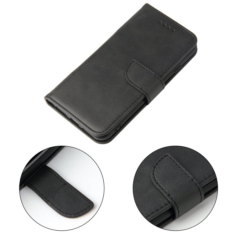 For iPhone SE 2022 / SE 2020 / 8 / 7 Calf Texture Buckle Horizontal Flip Leather Case with Holder & Card Slots & Wallet(Black) - iPhone SE 2022 / 2020 / 8 / 7 Cases by buy2fix | Online Shopping UK | buy2fix