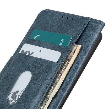 For Motorola Edge (2021) Mirren Crazy Horse Texture Horizontal Flip Leather Case with Holder & Card Slots & Wallet(Blue) - Motorola Cases by buy2fix | Online Shopping UK | buy2fix