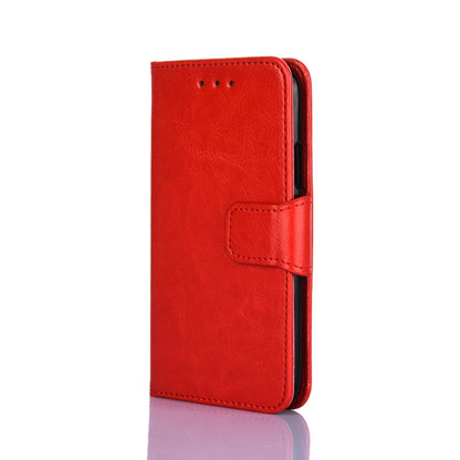 For iPhone 12 / 12 Pro Crystal Texture Horizontal Flip Leather Case with Holder & Card Slots & Wallet(Red) - iPhone 12 / 12 Pro Cases by buy2fix | Online Shopping UK | buy2fix