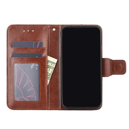 For iPhone SE 2022 / SE 2020 / 8 / 7 Crystal Texture Horizontal Flip Leather Case with Holder & Card Slots & Wallet(Brown) - iPhone SE 2022 / 2020 / 8 / 7 Cases by buy2fix | Online Shopping UK | buy2fix