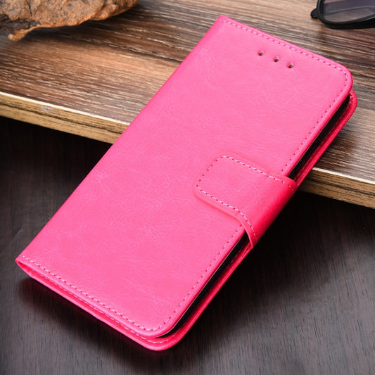 For iPhone SE 2022 / SE 2020 / 8 / 7 Crystal Texture Horizontal Flip Leather Case with Holder & Card Slots & Wallet(Rose Red) - iPhone SE 2022 / 2020 / 8 / 7 Cases by buy2fix | Online Shopping UK | buy2fix