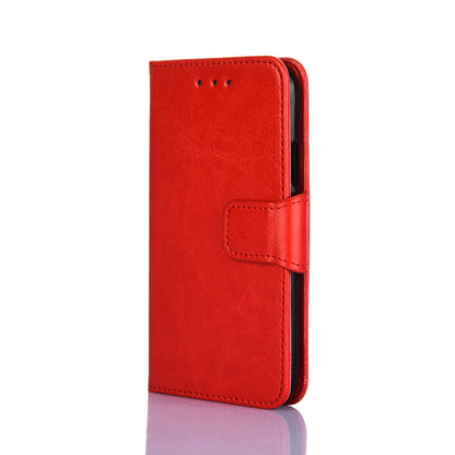 For iPhone SE 2022 / SE 2020 / 8 / 7 Crystal Texture Horizontal Flip Leather Case with Holder & Card Slots & Wallet(Red) - iPhone SE 2022 / 2020 / 8 / 7 Cases by buy2fix | Online Shopping UK | buy2fix