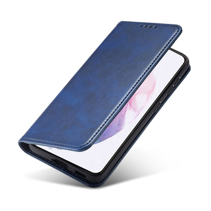 For Xiaomi Redmi Note 9 Calf Texture Magnetic Horizontal Flip Leather Case with Holder & Card Slots & Wallet(Blue) - Xiaomi Cases by buy2fix | Online Shopping UK | buy2fix