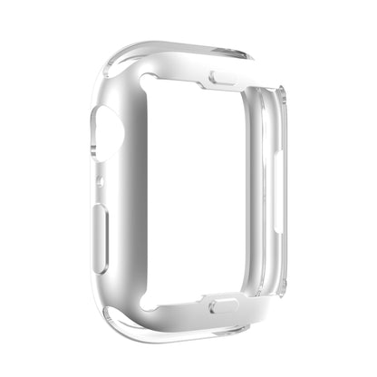 Shockproof TPU All-inclusive Electroplate Protective Case For Apple Watch Series 8 / 7 45mm(Silver) - Watch Cases by buy2fix | Online Shopping UK | buy2fix