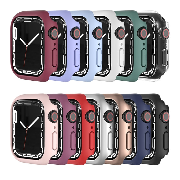 Shockproof TPU Protective Case For Apple Watch Series 9 / 8 / 7 41mm(Wine Red) - Watch Cases by buy2fix | Online Shopping UK | buy2fix