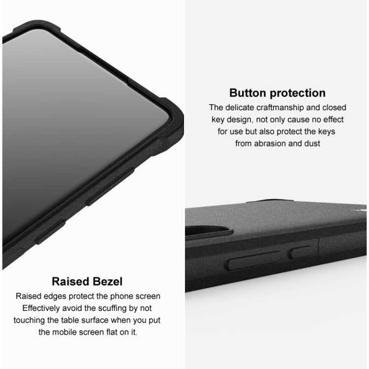 For Asus Zenfone 8 ZS590KS IMAK All-inclusive Shockproof Airbag TPU Case with Screen Protector(Matte Black) - ASUS Cases by imak | Online Shopping UK | buy2fix