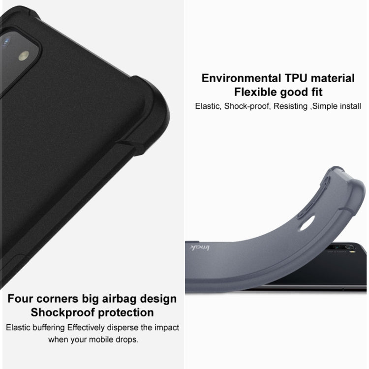 For Asus Zenfone 8 ZS590KS IMAK All-inclusive Shockproof Airbag TPU Case with Screen Protector(Matte Black) - ASUS Cases by imak | Online Shopping UK | buy2fix