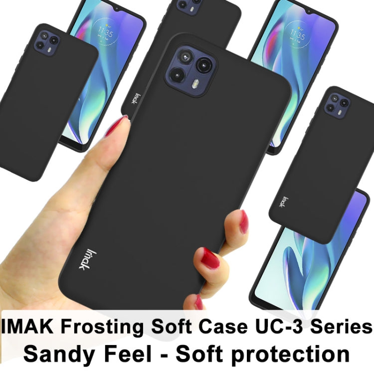 For Motorola Moto G50 5G Overseas Version IMAK UC-3 Series Shockproof Frosted TPU Protective Case(Black) - Motorola Cases by imak | Online Shopping UK | buy2fix