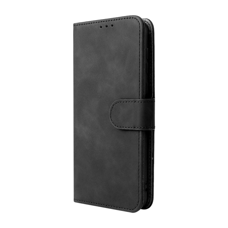 For Blackview Oscal C20 Solid Color Skin Feel Magnetic Buckle Horizontal Flip PU Phone Case(Black) - More Brand by buy2fix | Online Shopping UK | buy2fix