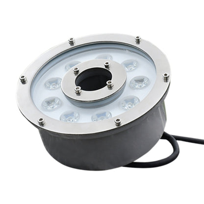 6W Landscape Ring LED Aluminum Alloy Underwater Fountain Light(White Light) - Underwater Lights by buy2fix | Online Shopping UK | buy2fix