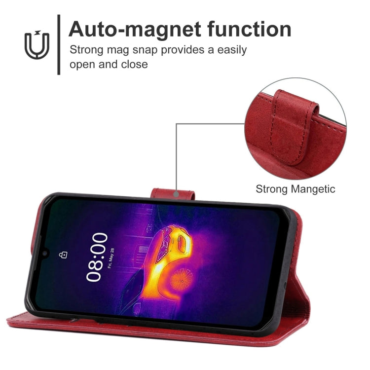 Leather Phone Case For Ulefone Armor 11T 5G / 11 5G(Red) - Ulefone Cases by buy2fix | Online Shopping UK | buy2fix