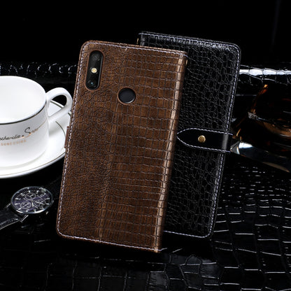 For Huawei Enjoy 20e idewei Crocodile Texture Horizontal Flip Leather Case with Holder & Card Slots & Wallet(Black) - Huawei Cases by idewei | Online Shopping UK | buy2fix