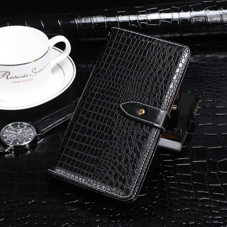 For Meizu 18x idewei Crocodile Texture Horizontal Flip Leather Case with Holder & Card Slots & Wallet(Black) - Meizu by idewei | Online Shopping UK | buy2fix