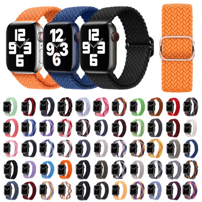 Nylon Braid Strap Watch Band For Apple Watch Ultra 49mm&Watch Ultra 2 49mm / Series 9&8&7 45mm / SE 3&SE 2&6&SE&5&4 44mm / 3&2&1 42mm(36) - Watch Bands by buy2fix | Online Shopping UK | buy2fix