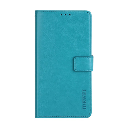 For Huawei nova 9 idewei Crazy Horse Texture Leather Case with Holder & Card Slots & Wallet(Blue) - Huawei Cases by idewei | Online Shopping UK | buy2fix