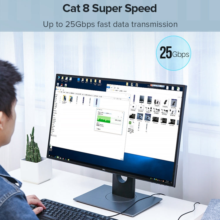 UGREEN CAT8 Ethernet Network LAN Cable, Length:2m - Lan Cable and Tools by UGREEN | Online Shopping UK | buy2fix