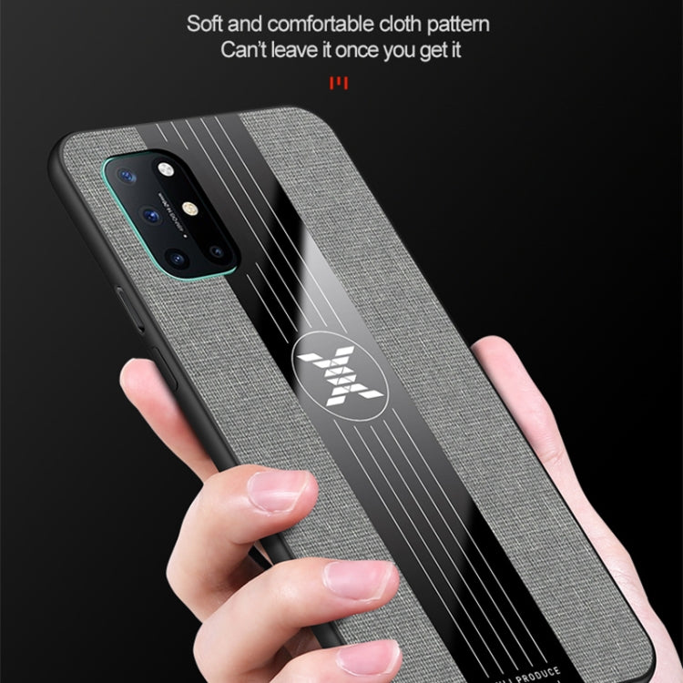 For OnePlus 8T XINLI Stitching Cloth Texture Shockproof TPU Phone Case(Black) - OnePlus Cases by XINLI | Online Shopping UK | buy2fix