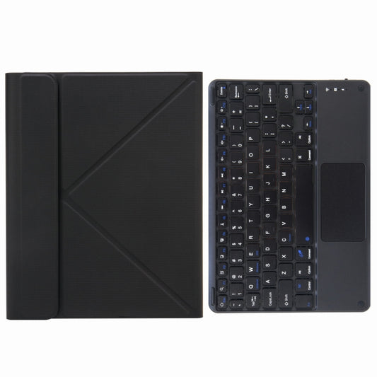 H-109C Touch Bluetooth Keyboard Leather Case with Rear Three-fold Holder For iPad Pro 11 inch 2021 & 2020 & 2018 / Air 2020 10.9(Black) - Universal by buy2fix | Online Shopping UK | buy2fix