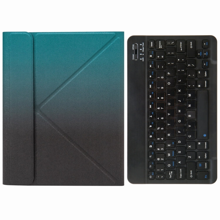 H-102 Bluetooth Keyboard Leather Case with Rear Three-fold Holder For iPad 10.2 2020 & 2019 / Pro 10.5 inch(Dark Night Green) - Universal by buy2fix | Online Shopping UK | buy2fix