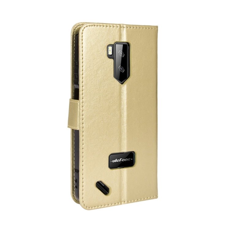 For Ulefone Armor X9 Retro Crazy Horse Texture Leather Phone Case(Gold) - Ulefone Cases by buy2fix | Online Shopping UK | buy2fix