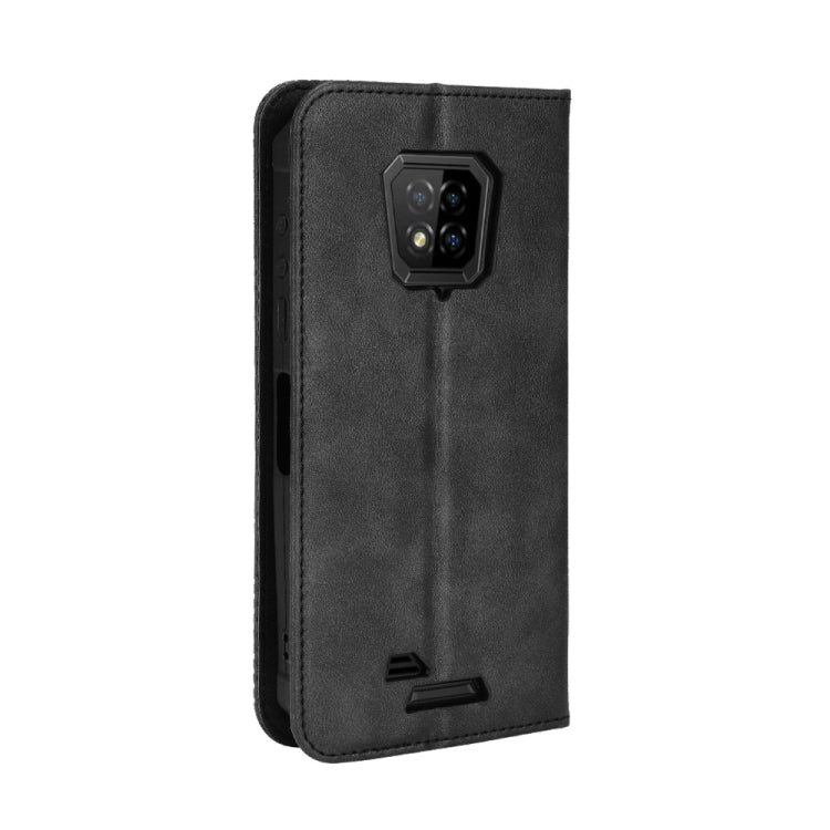 For Ulefone Armor 8 Magnetic Buckle Retro Texture Leather Phone Case(Black) - Ulefone Cases by buy2fix | Online Shopping UK | buy2fix