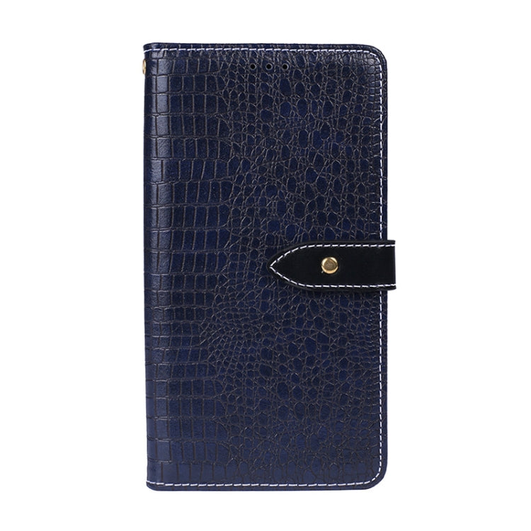 For Tecno Camon 18 idewei Crocodile Texture Horizontal Flip Phone Leather Phone Case(Dark Blue) - Tecno Cases by idewei | Online Shopping UK | buy2fix