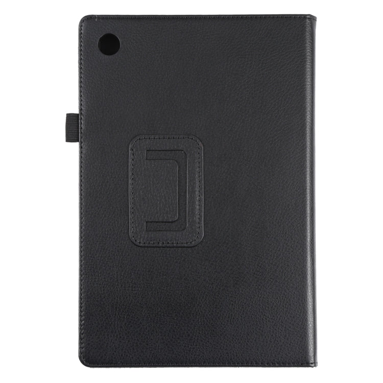 For Samsung Galaxy Tab A8 10.5 2021 Litchi Texture Solid Color Leather Tablet Case(Black) - Other Galaxy Tab PC by buy2fix | Online Shopping UK | buy2fix