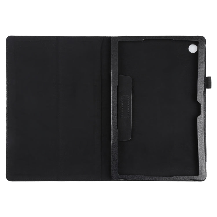 For Samsung Galaxy Tab A8 10.5 2021 Litchi Texture Solid Color Leather Tablet Case(Black) - Other Galaxy Tab PC by buy2fix | Online Shopping UK | buy2fix